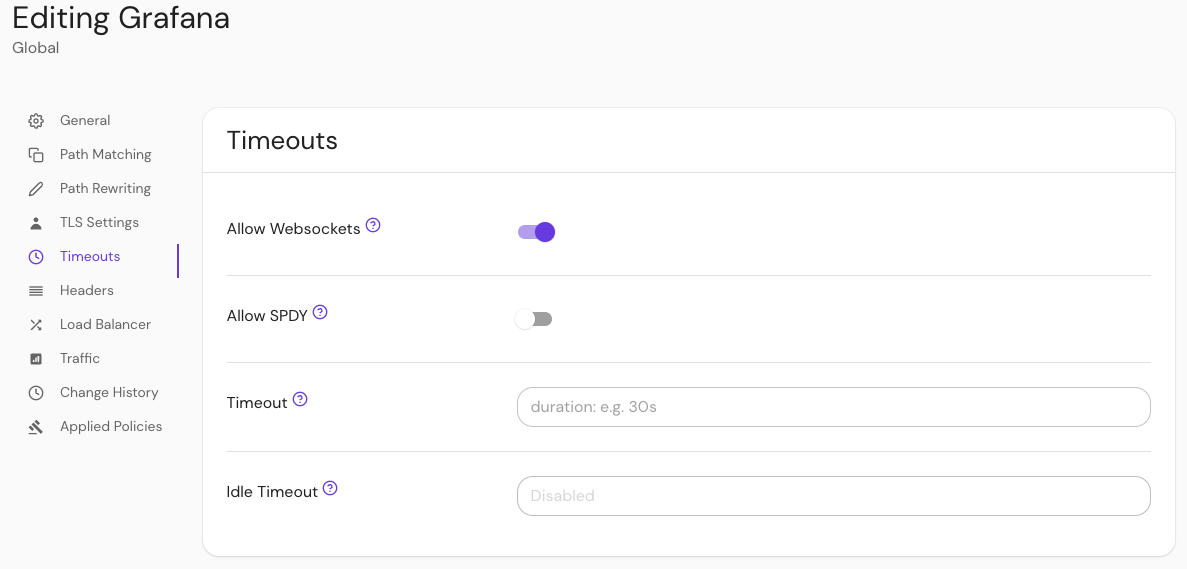 Allow websocket connections