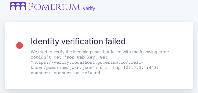 Verify page